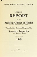 view [Report 1949] / Medical Officer of Health, Aled R.D.C.