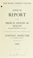 view [Report 1951] / Medical Officer of Health, Aled R.D.C.