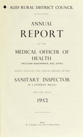 view [Report 1952] / Medical Officer of Health, Aled R.D.C.