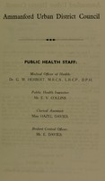 view [Report 1959] / Medical Officer of Health, Ammanford U.D.C.