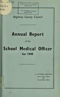 view [Report 1949] / School Medical Officer of Health, Anglesey County Council.