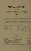 view [Report 1941] / Medical Officer of Health, Anglesey County Council.