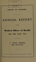 view [Report 1949] / Medical Officer of Health, Anglesey County Council.