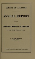 view [Report 1951] / Medical Officer of Health, Anglesey County Council.