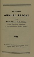 view [Report 1966] / School Medical Officer of Health, Breconshire County Council.