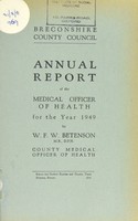 view [Report 1949] / Medical Officer of Health, Breconshire County Council.