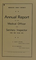 view [Report 1953] / Medical Officer of Health, Bridgend Local Board / U.D.C.