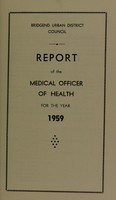 view [Report 1959] / Medical Officer of Health, Bridgend Local Board / U.D.C.