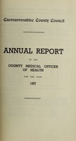 view [Report 1957] / Medical Officer of Health, Caernarvonshire County Council.