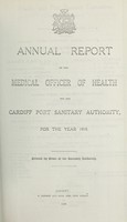 view [Report 1919] / Medical Officer of Health, Cardiff Port Sanitary Authority.