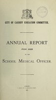 view [Report 1925] / School Medical Officer of Health, Cardiff County Borough & Port.