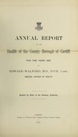 view [Report 1897] / Medical Officer of Health, Cardiff County Borough & Port.