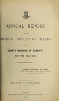 view [Report 1902] / Medical Officer of Health, Cardiff County Borough & Port.