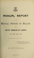 view [Report 1903] / Medical Officer of Health, Cardiff County Borough & Port.