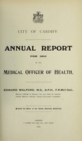 view [Report 1915] / Medical Officer of Health, Cardiff County Borough & Port.