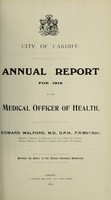 view [Report 1918] / Medical Officer of Health, Cardiff County Borough & Port.