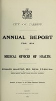 view [Report 1919] / Medical Officer of Health, Cardiff County Borough & Port.