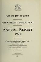 view [Report 1937] / Medical Officer of Health, Cardiff County Borough & Port.