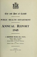 view [Report 1945] / Medical Officer of Health, Cardiff County Borough & Port.
