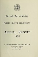 view [Report 1952] / Medical Officer of Health, Cardiff County Borough & Port.