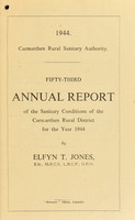 view [Report 1944] / Medical Officer of Health, Carmarthen (Union) R.D.C.