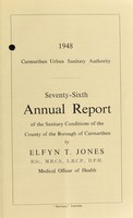 view [Report 1948] / Medical Officer of Health, Carmarthen County Borough.