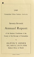 view [Report 1949] / Medical Officer of Health, Carmarthen County Borough.