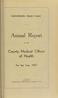 view [Report 1957] / Medical Officer of Health, Carmarthenshire County Council.