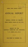 view [Report 1954] / Medical Officer of Health, Ceiriog R.D.C.