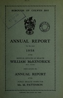 view [Report 1958] / Medical Officer of Health, Colwyn Bay Borough.