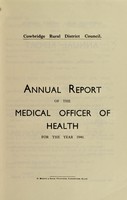 view [Report 1940] / Medical Officer of Health, Cowbridge R.D.C.