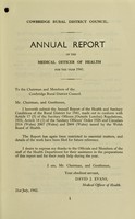 view [Report 1941] / Medical Officer of Health, Cowbridge R.D.C.