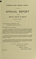 view [Report 1942] / Medical Officer of Health, Cowbridge R.D.C.