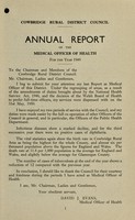 view [Report 1949] / Medical Officer of Health, Cowbridge R.D.C.