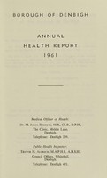 view [Report 1961] / Medical Officer of Health, Denbigh Borough.