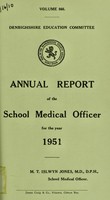 view [Report 1951] / School Medical Officer of Health, Denbighshire County Council.