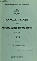view [Report 1963] / School Medical Officer of Health, Denbighshire County Council.
