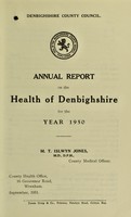 view [Report 1950] / Medical Officer of Health, Denbighshire County Council.