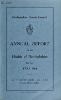 view [Report 1964] / Medical Officer of Health, Denbighshire County Council.