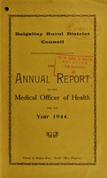 view [Report 1944] / Medical Officer of Health, Dolgellau / Dolgelley R.D.C.