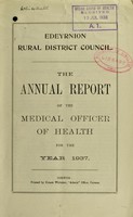 view [Report 1937] / Medical Officer of Health, Edeyrnion R.D.C.