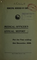 view [Report 1938] / Medical Officer of Health, Flint Borough.