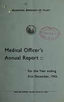 view [Report 1943] / Medical Officer of Health, Flint Borough.