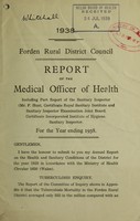 view [Report 1938] / Medical Officer of Health, Forden R.D.C.