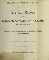 view [Report 1903] / Medical Officer of Health, Glamorgan County Council.