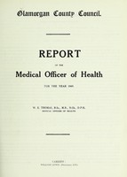 view [Report 1949] / Medical Officer of Health, Glamorgan County Council.