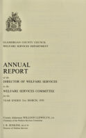 view [Report 1970] / Glamorgan County Council, Welfare Services.