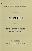 view [Report 1948] / Medical Officer of Health, Haverfordwest Borough.