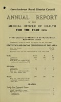 view [Report 1938] / Medical Officer of Health, Haverfordwest R.D.C.