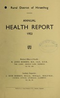 view [Report 1953] / Medical Officer of Health, Hiraethog R.D.C.